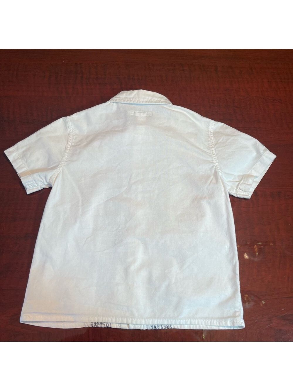 Boys Cherokee White Button-Up Shirt Embroidered Detail Size 5T - Picture 8 of 10